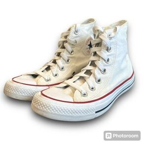 Converse Chuck Taylor All Star white high top sneakers